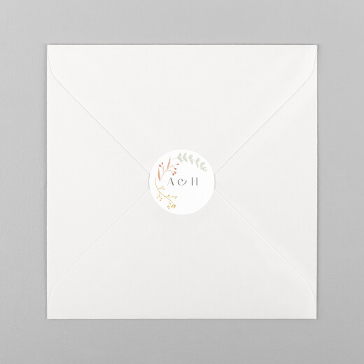 Wedding Envelope Stickers Summer Breeze Yellow - View 2