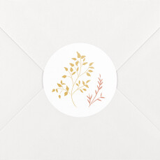 Wedding Envelope Stickers Summer Breeze Yellow