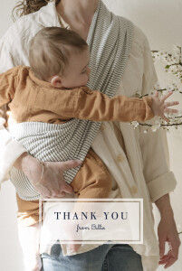 Baby Thank You Cards From us to you (4 pages) white Baby Thank You Cards From us to you (4 pages) white