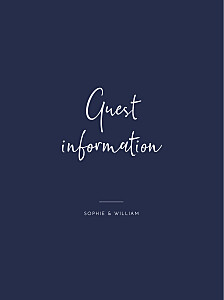Ever thine, ever mine blue blue guest information cards Ever thine, ever mine blue blue guest information cards