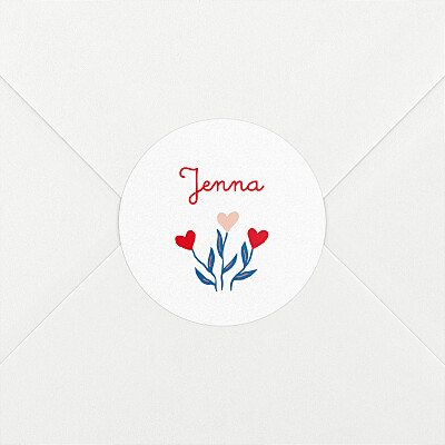 Little blossoms red baby stickers Little blossoms red baby stickers