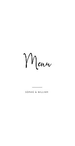 Ever thine, ever mine (4 pages) white wedding menus Ever thine, ever mine (4 pages) white wedding menus