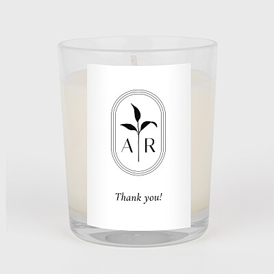 Ikebana white wedding favour stickers Ikebana white wedding favour stickers