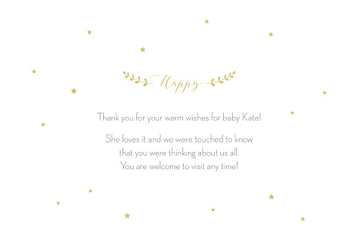 Baby Thank You Cards Lovely Family (3 Children) White - Page 3
