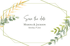 Save The Dates Enchanted Green