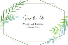 Save The Dates Enchanted Blue