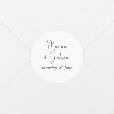 Wedding Envelope Stickers Enchanted White