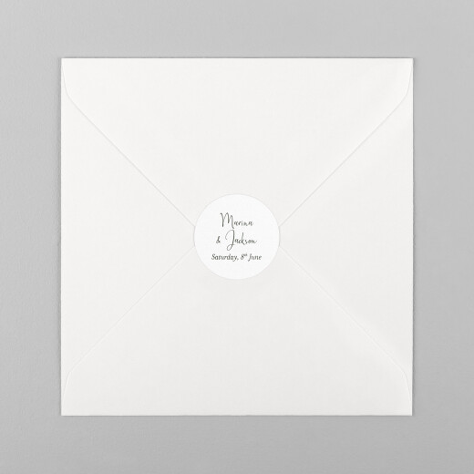Wedding Envelope Stickers Enchanted White - View 2 Wedding Envelope Stickers Enchanted White - View 2