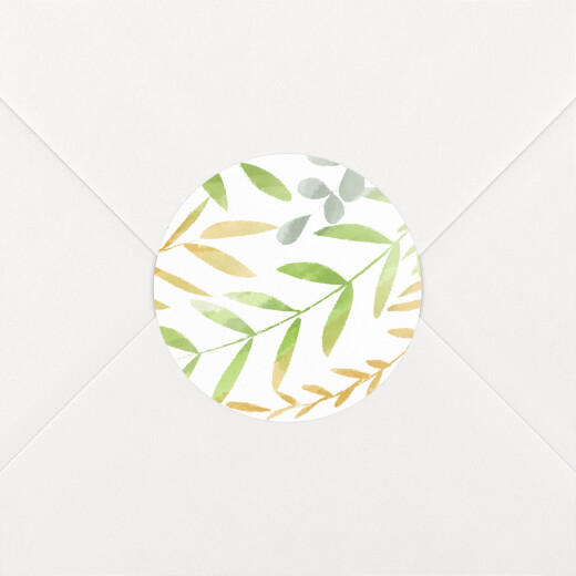 Wedding Envelope Stickers Enchanted Green - View 1