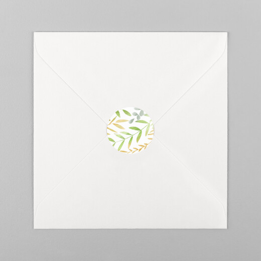 Wedding Envelope Stickers Enchanted Green - View 2