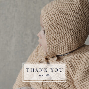 Baby Thank You Cards From us to you (4 pages) white Baby Thank You Cards From us to you (4 pages) white