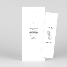 Wedding Thank You Cards Your day, your way (Bookmark) White
