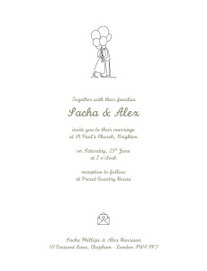 Wedding Invitations Your day, your way (Timeline) Green