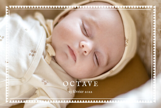 Baby Announcements My Darling Landscape White - Front Baby Announcements My Darling Landscape White - Front