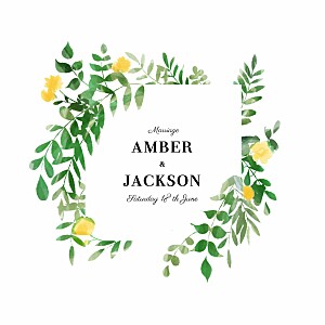 Cascading canopy yellow yellow wedding invitations Cascading canopy yellow yellow wedding invitations
