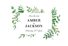 Save The Dates Cascading Canopy Green