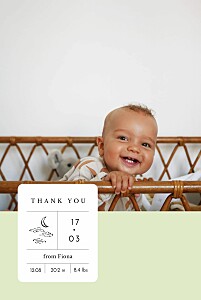 All about me (4 pages) green green baby thank you cards All about me (4 pages) green green baby thank you cards