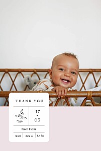 All about me (4 pages) pink pink baby thank you cards All about me (4 pages) pink pink baby thank you cards