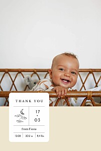 All about me (4 pages) beige beige baby thank you cards All about me (4 pages) beige beige baby thank you cards