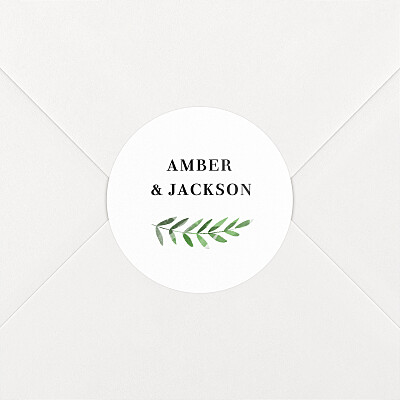 Traditional Wedding Envelope Stickers Personalisable - Rosemood