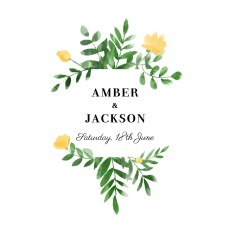 RSVP Cards Cascading Canopy (Square) Yellow