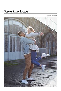 In print white save the dates In print white save the dates