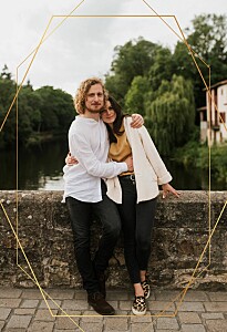 Radiant frame (foil) white save the dates Radiant frame (foil) white save the dates