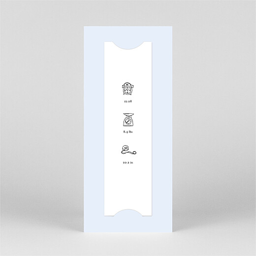 Baby Thank You Cards Favourite Things (Bookmark) Blue - View 3 Baby Thank You Cards Favourite Things (Bookmark) Blue - View 3