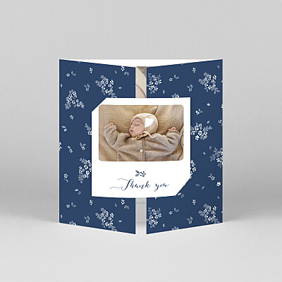 Primrose hill (gatefold) blue blue baby thank you cards Primrose hill (gatefold) blue blue baby thank you cards