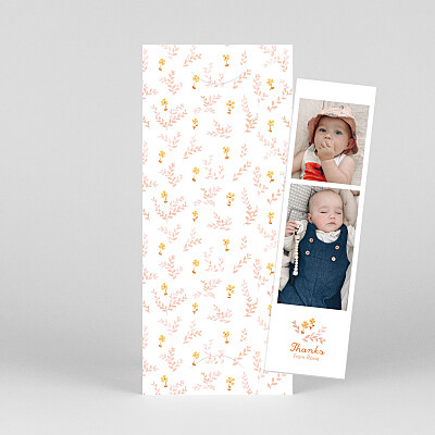 Little rambler (bookmark) orange orange baby thank you cards Little rambler (bookmark) orange orange baby thank you cards