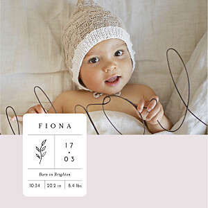 All about me (4 pages) pink baby announcements All about me (4 pages) pink baby announcements