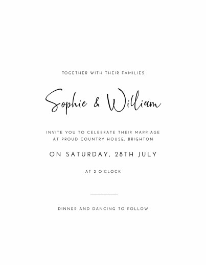 Wedding Invitations Ever Thine, Ever Mine (Portrait) White - Front Wedding Invitations Ever Thine, Ever Mine (Portrait) White - Front