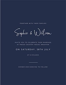 Ever thine, ever mine (portrait) blue blue wedding invitations Ever thine, ever mine (portrait) blue blue wedding invitations
