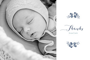 Primrose hill (4 pages) blue white baby thank you cards Primrose hill (4 pages) blue white baby thank you cards