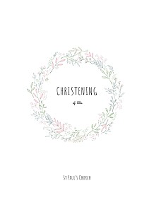 Pleasant pastures green pink christening order of service booklets Pleasant pastures green pink christening order of service booklets