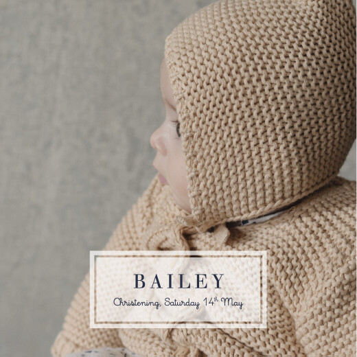 Christening Invitations From Us To You White - Front Christening Invitations From Us To You White - Front