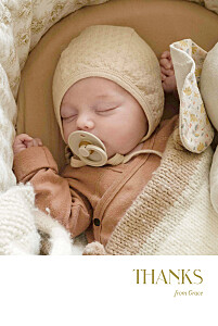 Adored (4 pages) yellow yellow baby thank you cards Adored (4 pages) yellow yellow baby thank you cards