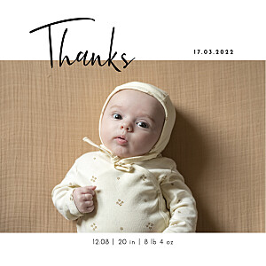 Candor (4 pages) pink pink baby thank you cards Candor (4 pages) pink pink baby thank you cards