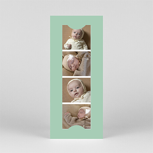Baby Thank You Cards Candor (bookmark) green - View 3