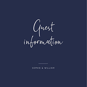 Ever thine, ever mine blue blue guest information cards Ever thine, ever mine blue blue guest information cards