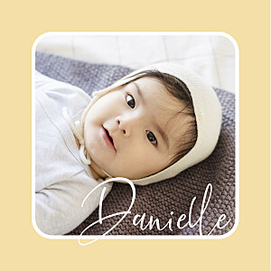 Bonbons (4 pages) yellow baby announcements 软糖(4页)黄色婴儿公告