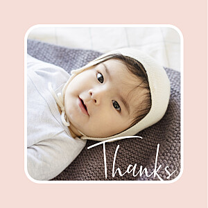 Bonbons (4 pages) pink pink baby thank you cards Bonbons (4 pages) pink pink baby thank you cards