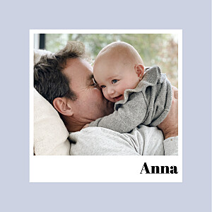 Snapshot (square) blue baby announcements 快照(方块)蓝色宝宝公告