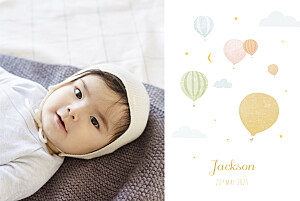 Little highflyer (landscape) girls baby announcements Little highflyer (landscape) girls baby announcements