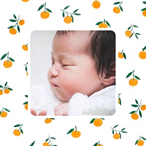 The golden orchard yellow baby thank you cards The golden orchard yellow baby thank you cards