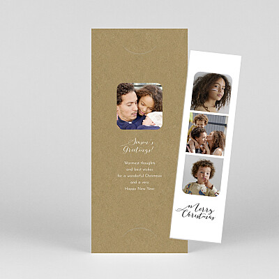 Tender moments (bookmark) kraft beige christmas cards Tender moments (bookmark) kraft beige christmas cards