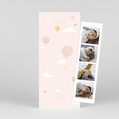 Little highflyer (bookmark) pink pink baby thank you cards Little highflyer (bookmark) pink pink baby thank you cards