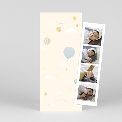 Little highflyer (bookmark) blue yellow baby thank you cards Little highflyer (bookmark) blue yellow baby thank you cards