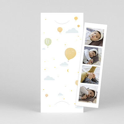 Little highflyer (bookmark) yellow photo baby thank you cards Little highflyer (bookmark) yellow photo baby thank you cards