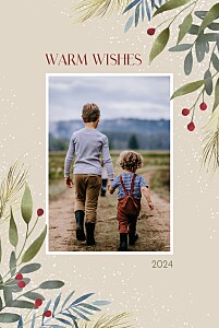 Winter blooms (portrait) christmas cards 冬天的花朵(肖像)圣诞卡betway必威开户网站